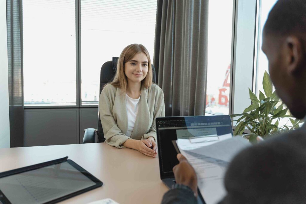 Young job applicant how has just given her best response to the “What motivates you” interview question