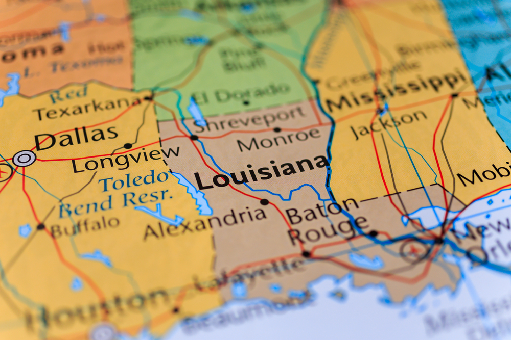 Louisiana,Map