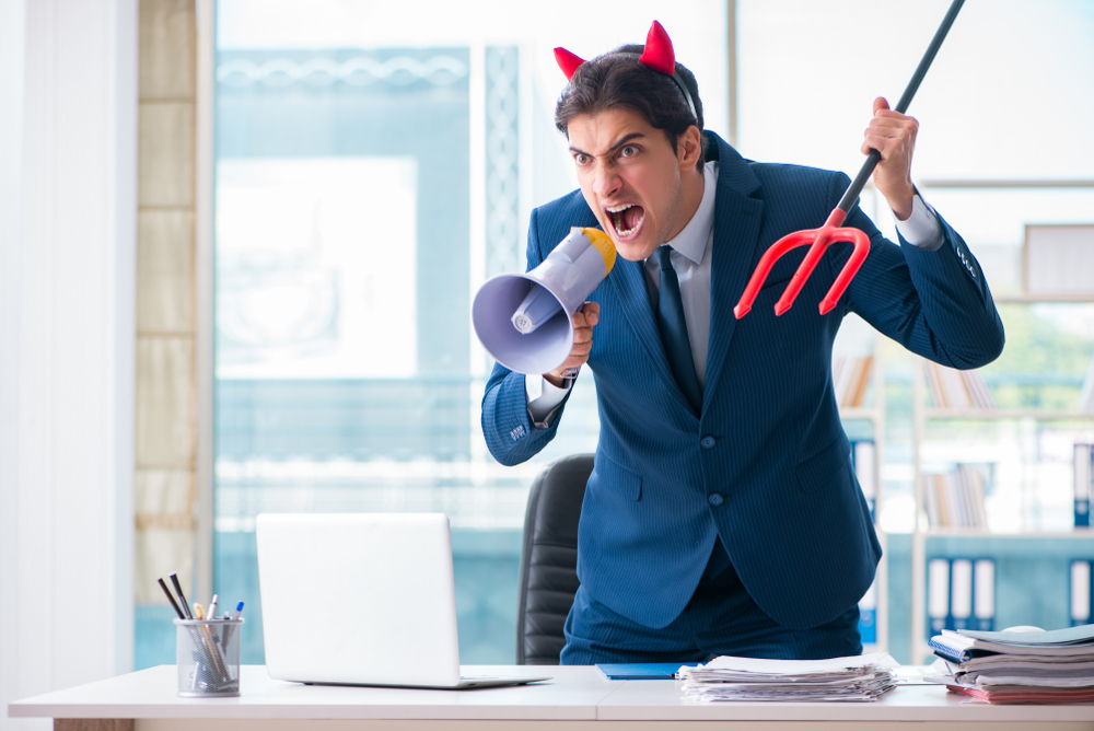 Devil,Angry,Businessman,In,The,Office