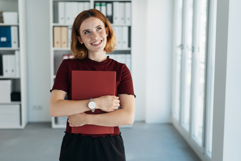 Young,Job,Applicant,Dreaming,Of,Her,Success,And,The,Career