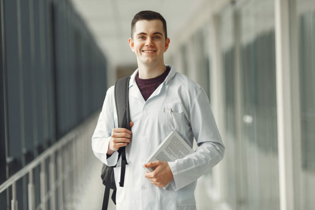 smiling young male medical